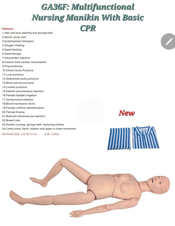 Multifunctional Manikin Nurse basic CPR
